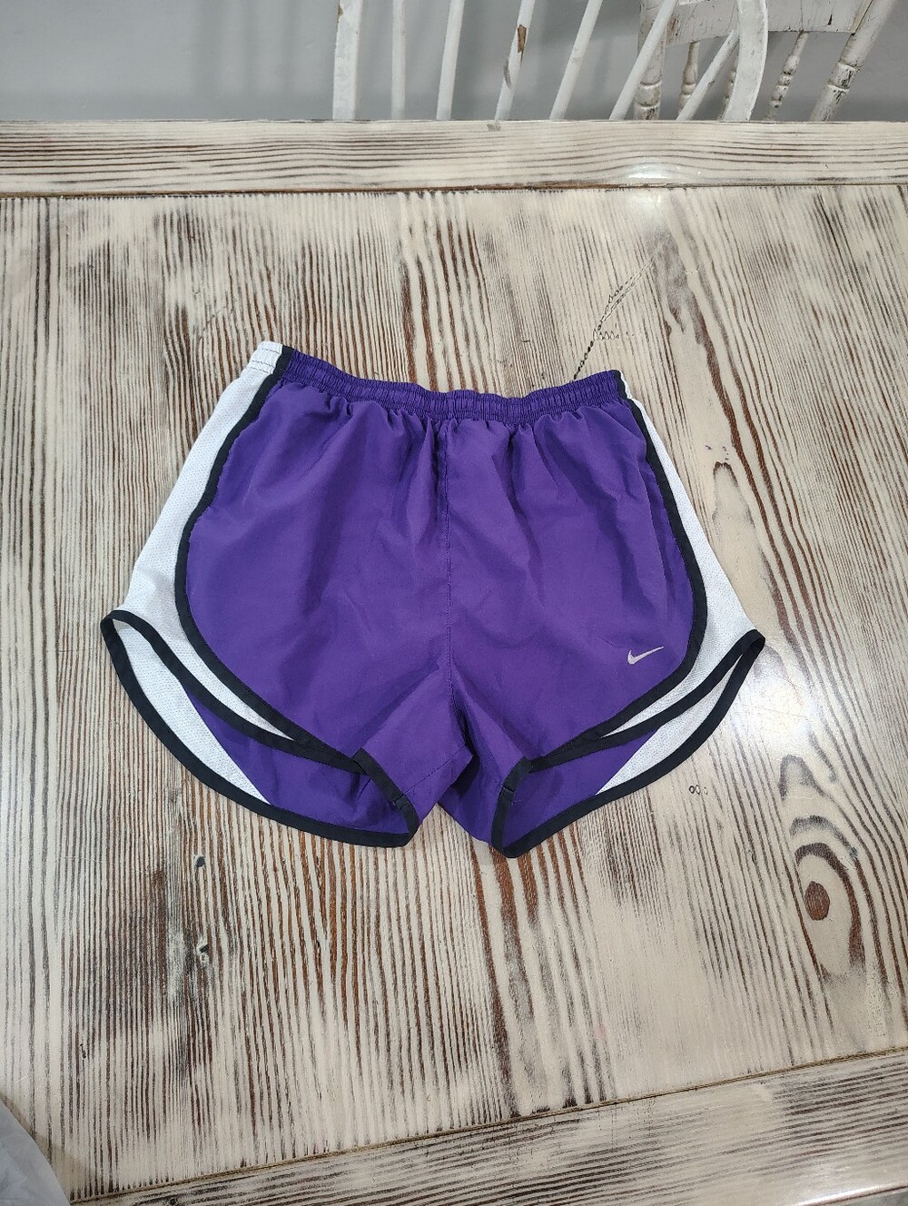 Nike Purple Athletic Shorts with liner white and black trim size small